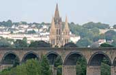 Truro Cathedral from Bosvigo Garden (Canon 70-200L)