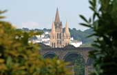 Truro Cathedral from Bosvigo Garden (Canon 70-200L)